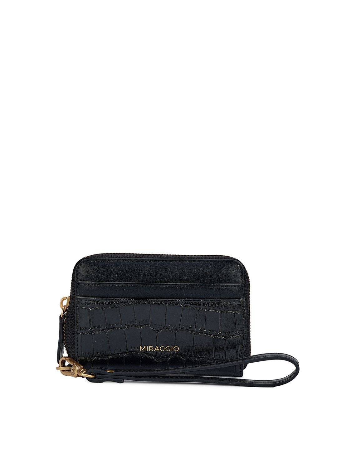 MIRAGGIO Women PU Zip Around Wallet