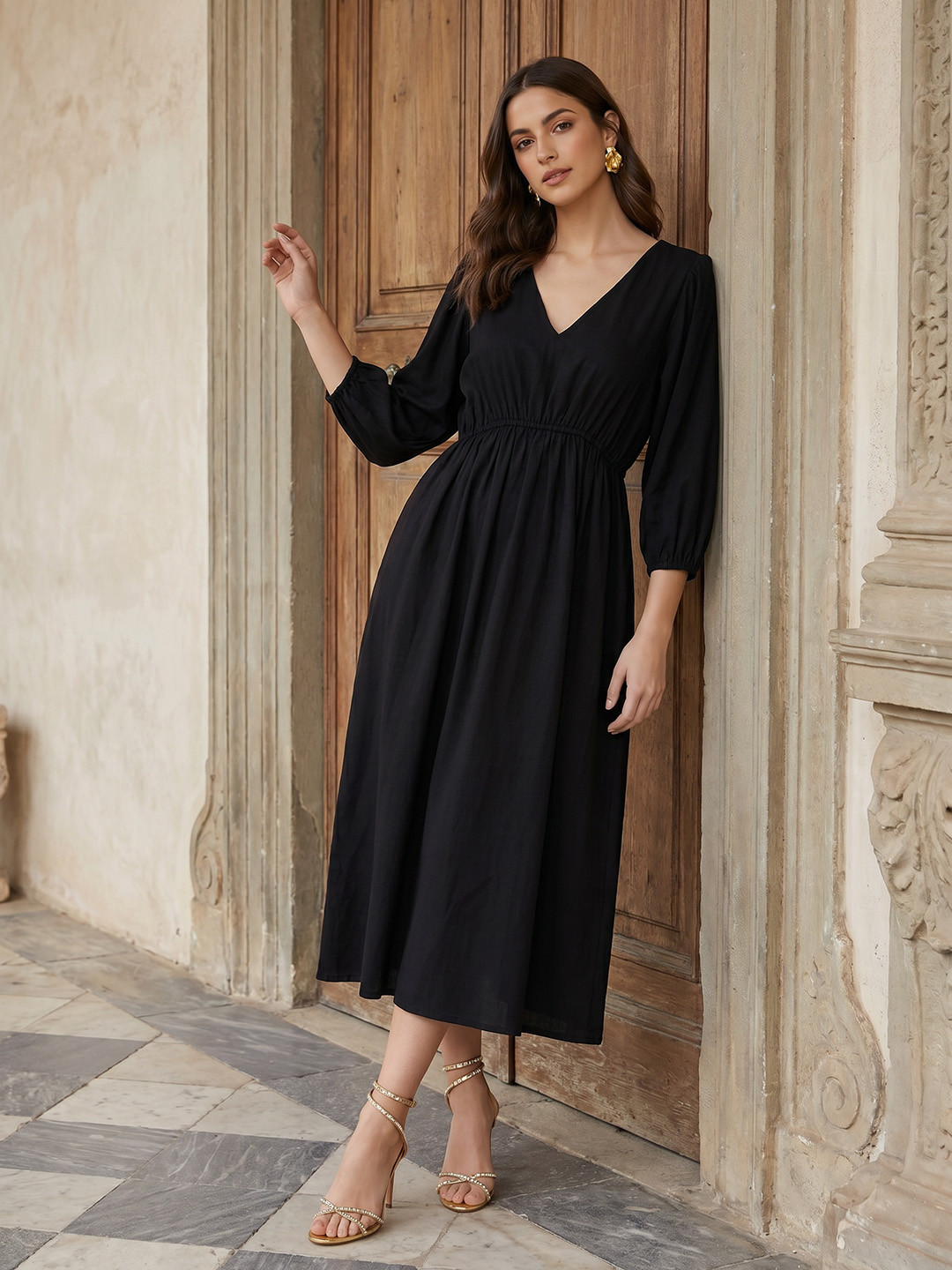 all about you A-Line Midi Dress