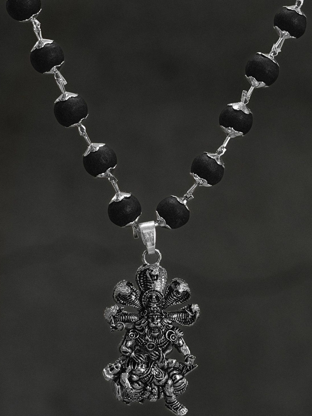 Japam Unisex Silver-Plated Beaded Necklace