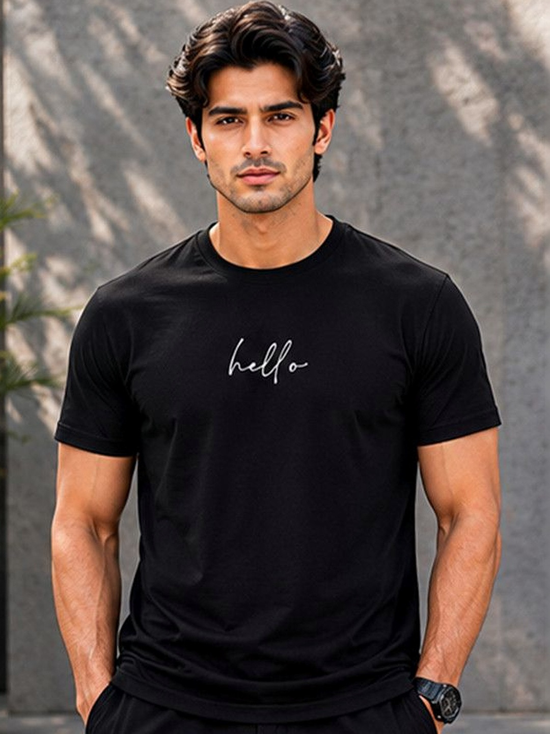 Dpassion Men Quick Dry Gym Printed T-Shirt