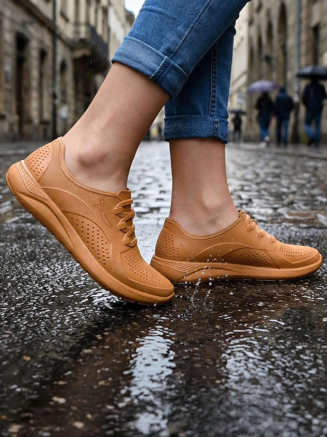 Ajanta SHOES Women Perforations Sneakers