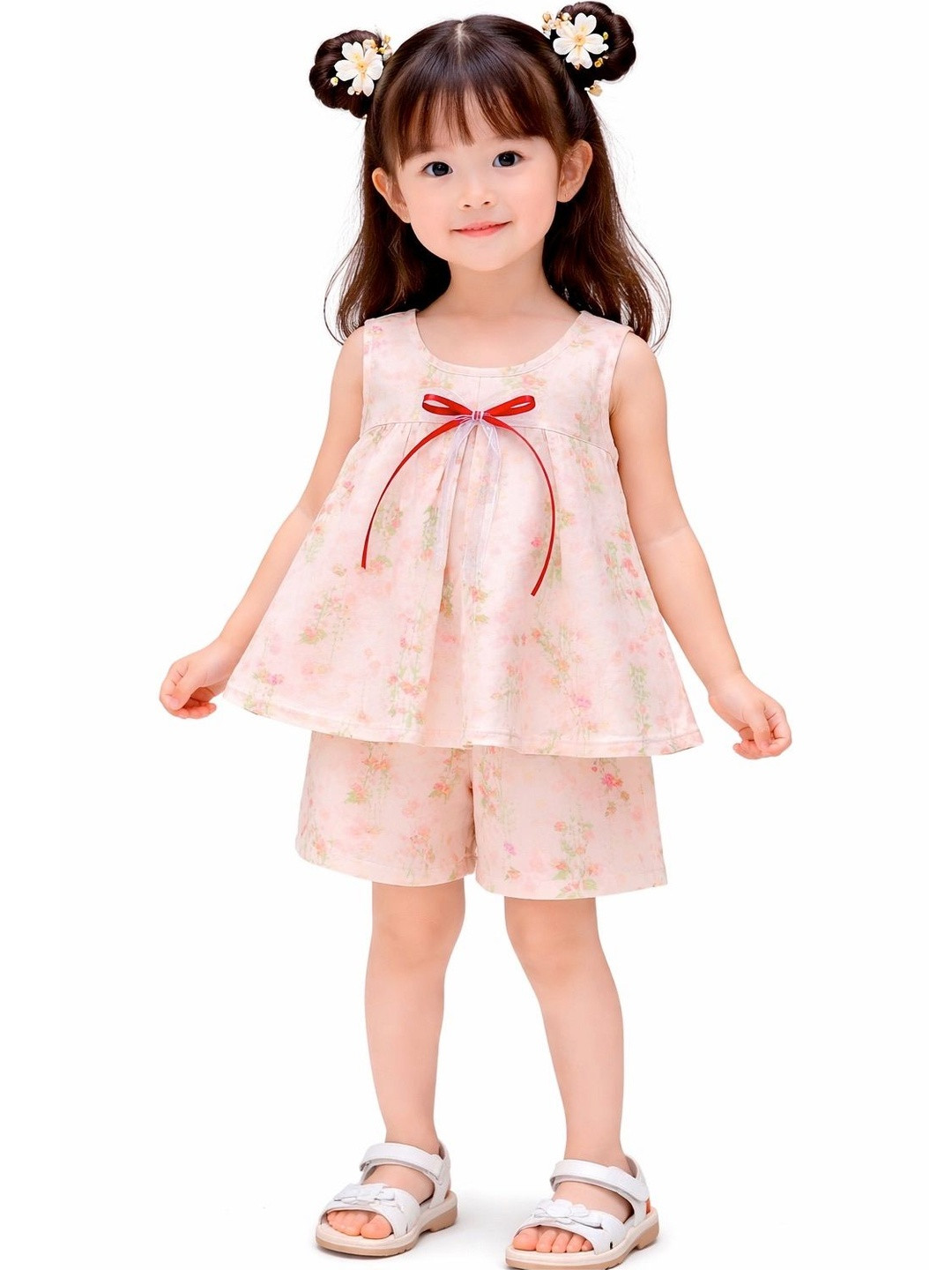 Tricycle Clothing Girls Printed Top with Shorts