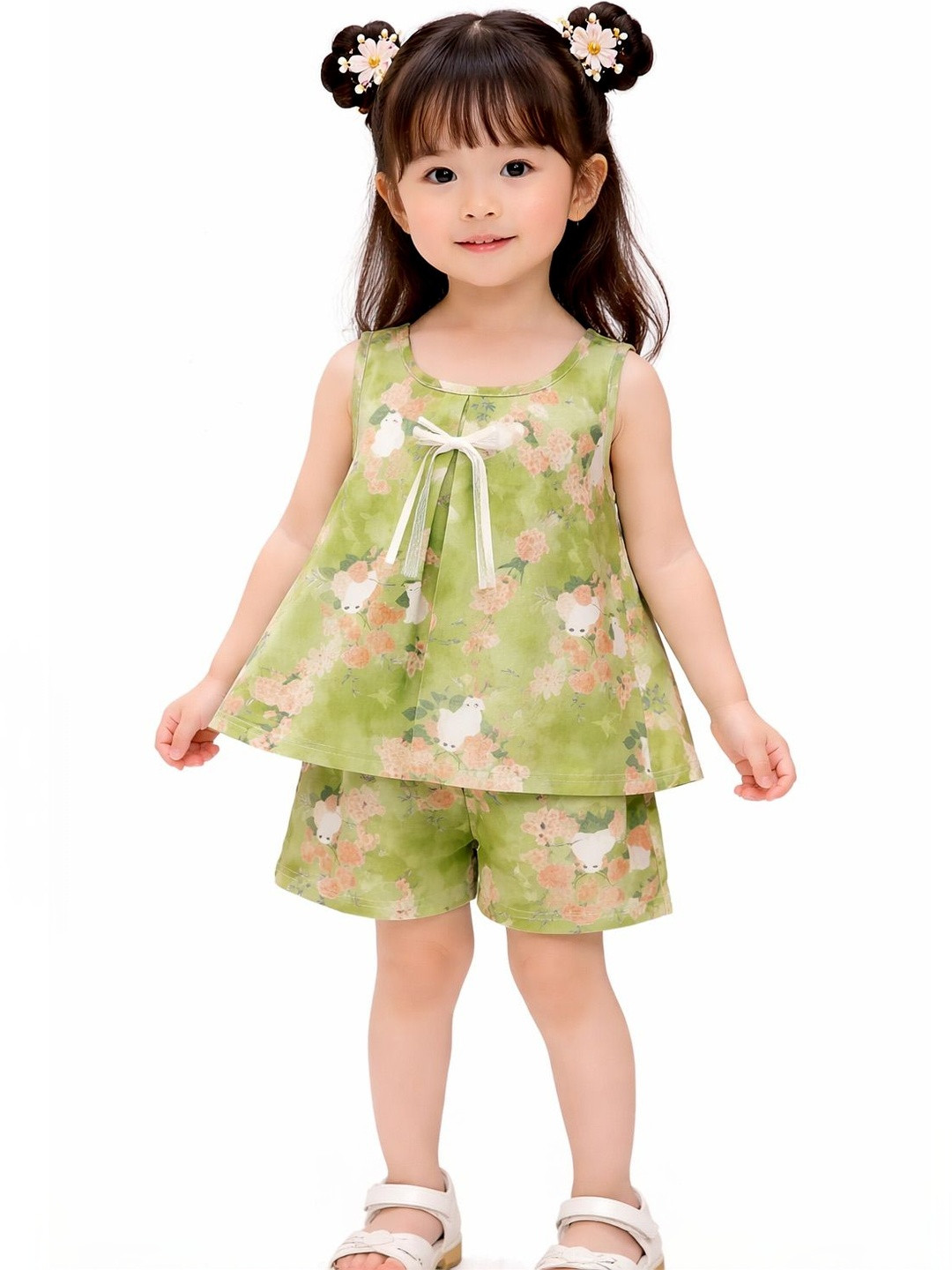 Tricycle Clothing Girls Printed Top with Shorts