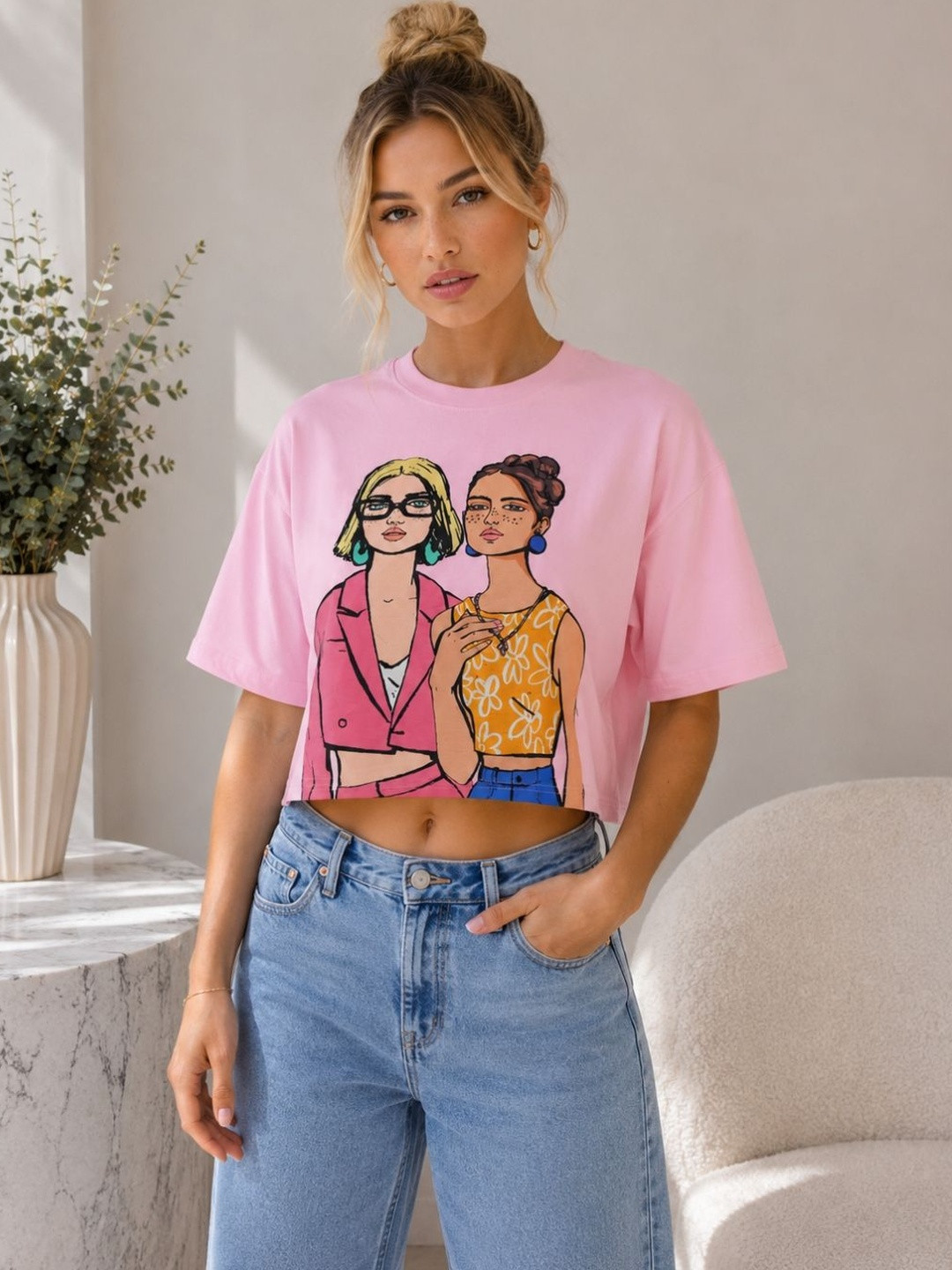 clobug Women Printed T-shirt