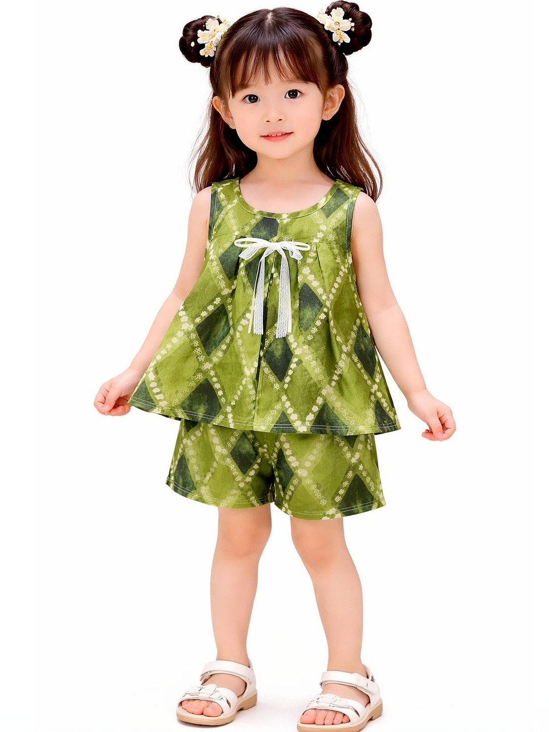 Tricycle Clothing Girls Printed Top with Shorts