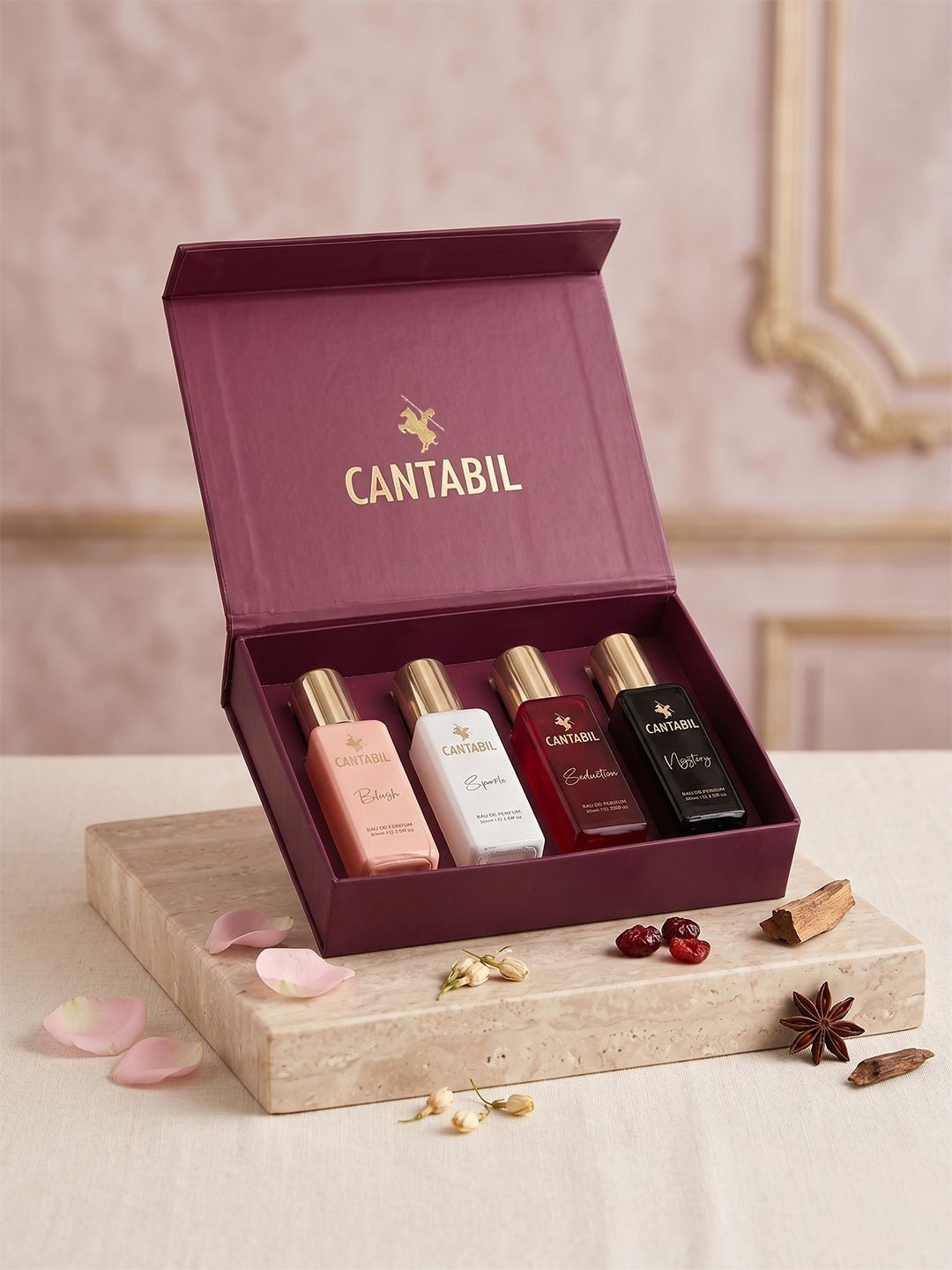 Cantabil Set Of 4 Blush Spark Mystery & Seduction Unisex Eau De Parfum - 20 ml Each
