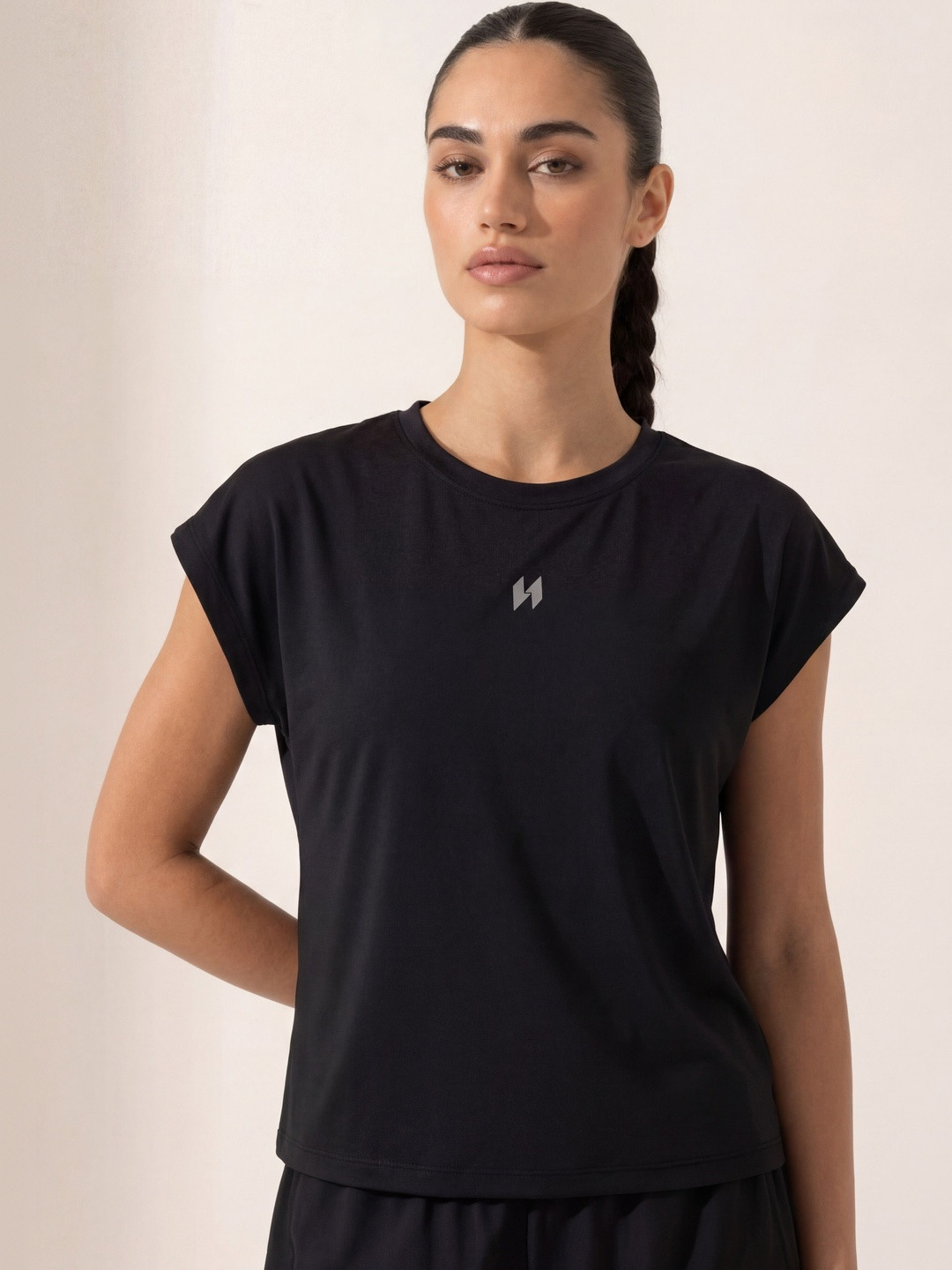 HUMAN SPIRIT Women Brand Logo Anti Odour T-shirt