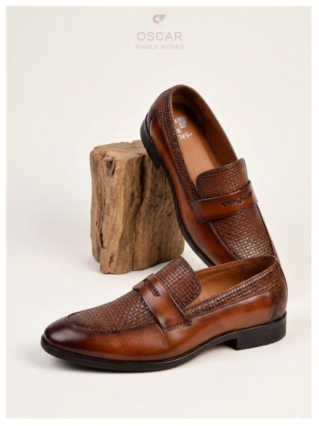 Cliff Fjord Men Textured Formal Loafers