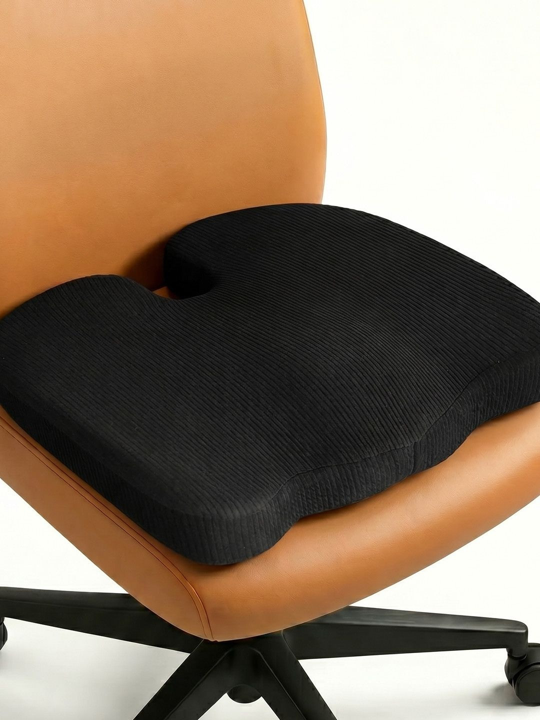 betterhood Black Memory Foam Ergonomic Coccyx Chair Seat Cushion