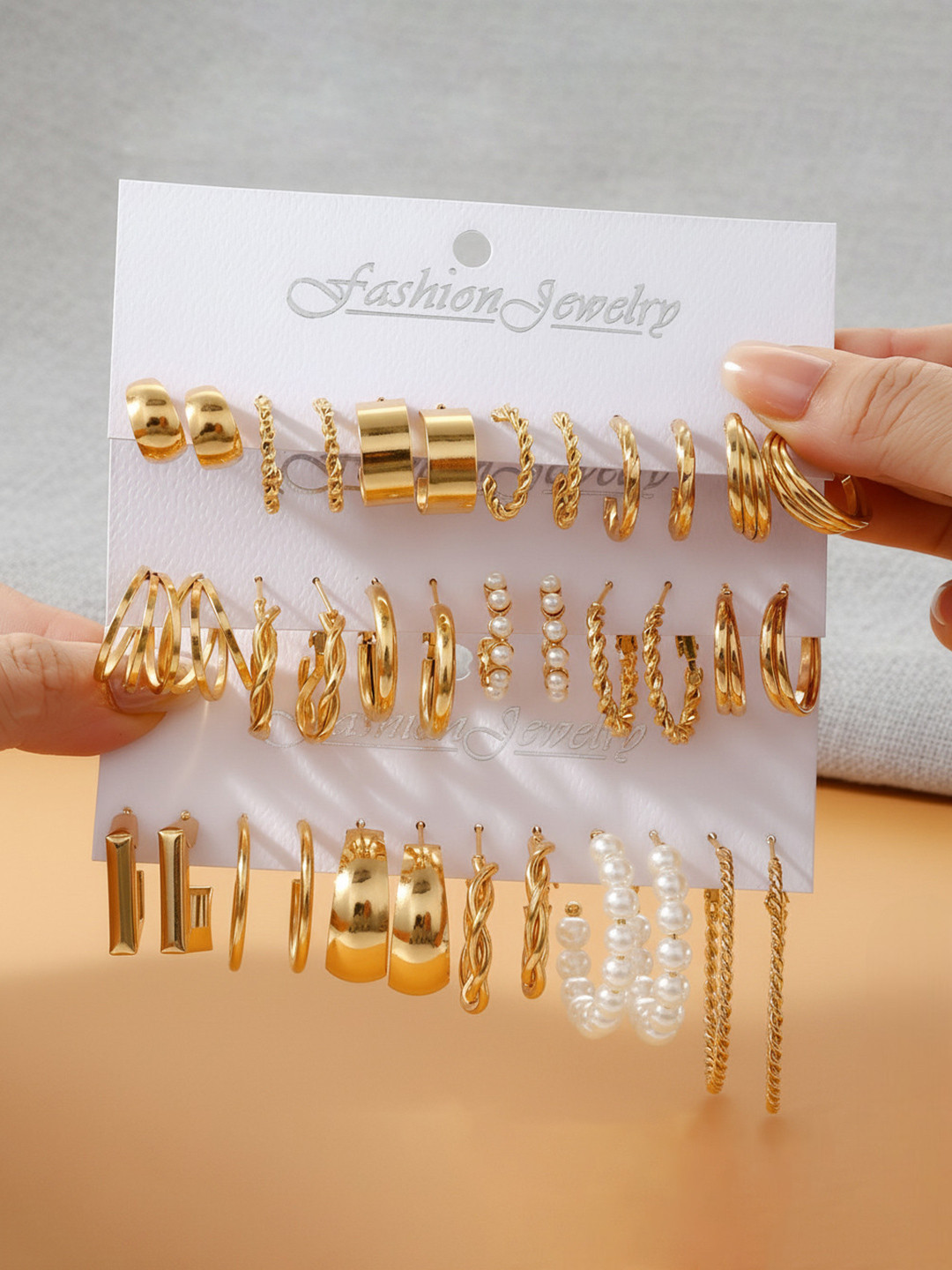Zaphariq Geometric Hoop Earrings