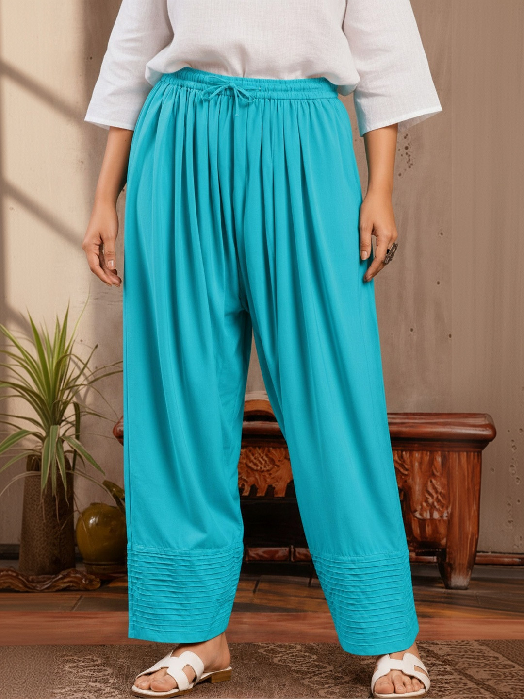 Way2Like Women Loose Fit Viscose Rayon Salwar