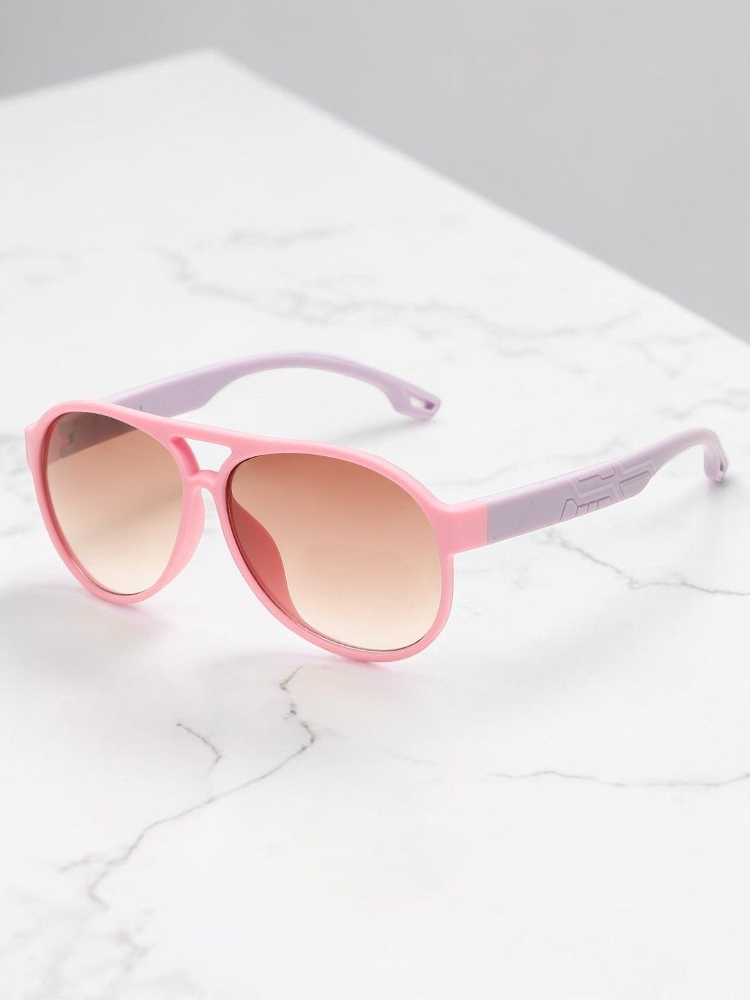 Stoln Unisex Kids Black Lens & Pink Wayfarer Sunglasses