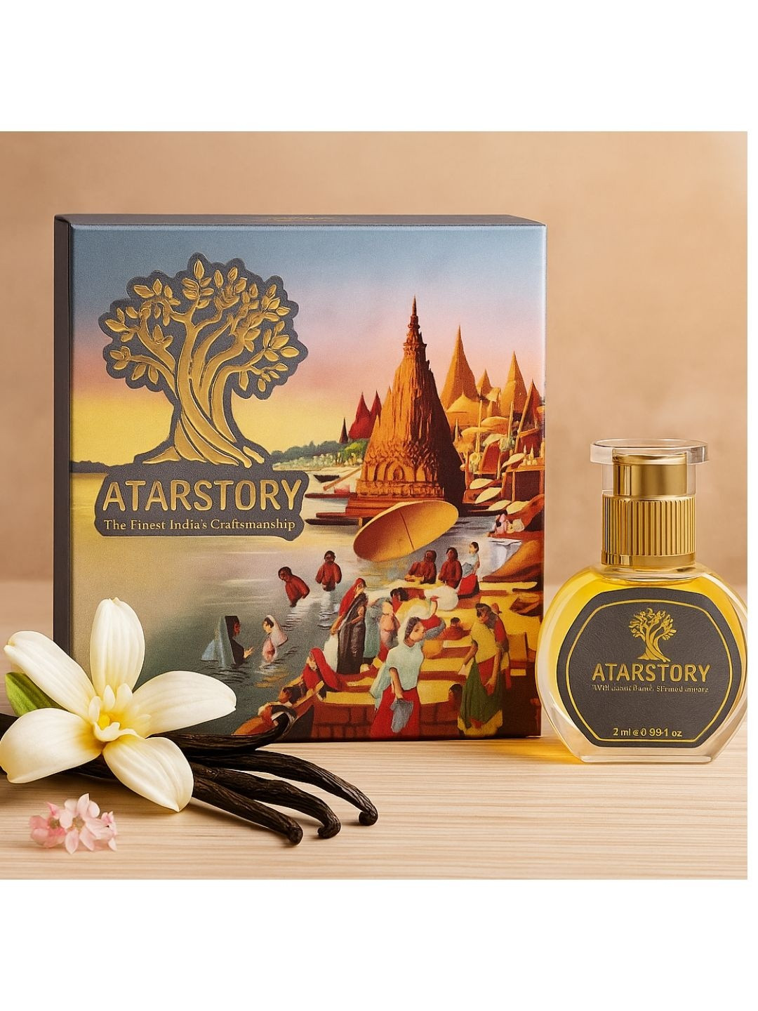 ATARSTORY Vanilla Oudh Alcohol Free & Long Lasting Attar - 7 ml