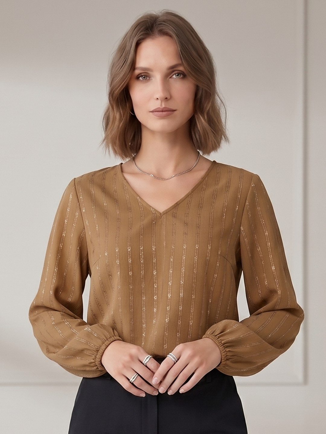 YURAA THE LABEL Crepe Top