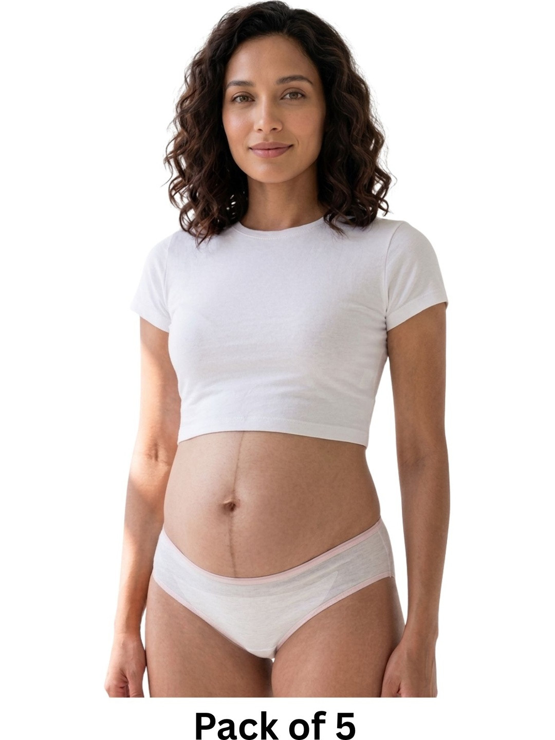 Pregawear 5Pcs Disposable Lochia Leak Proof Postpartum Panties for Heavy Flow