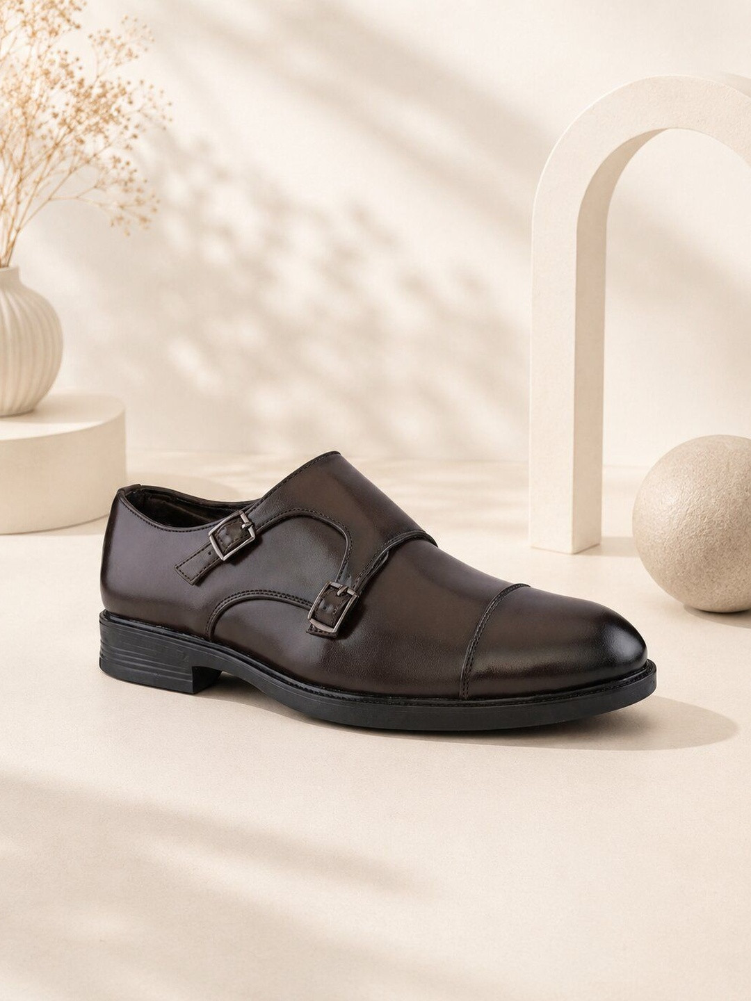 House of Pataudi Men Light Weight Durable Comfortable Formal Monks