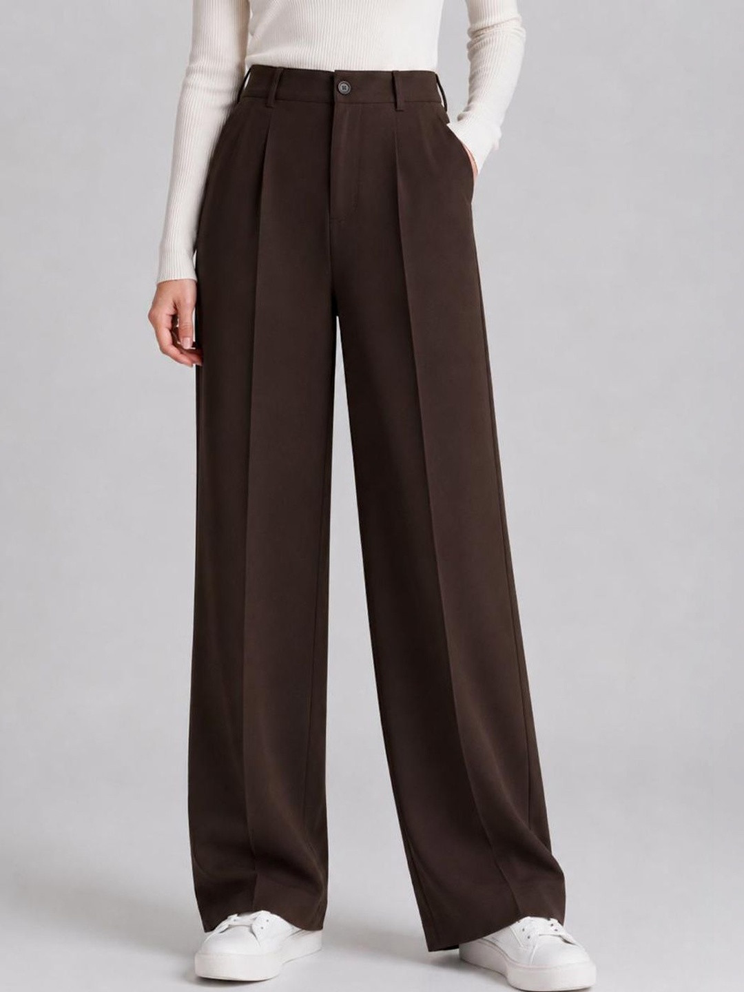 Trend Level Women Original High-Rise Non Iron Chinos Trousers