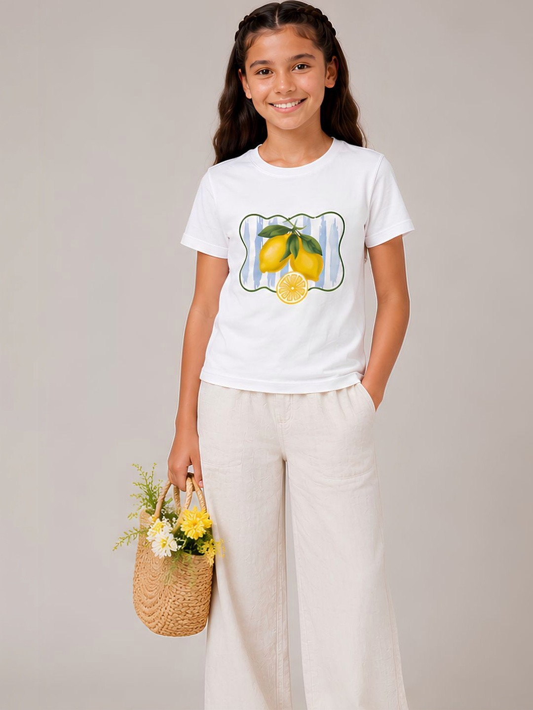 YAK YAK Girls Graphic Printed T-shirt