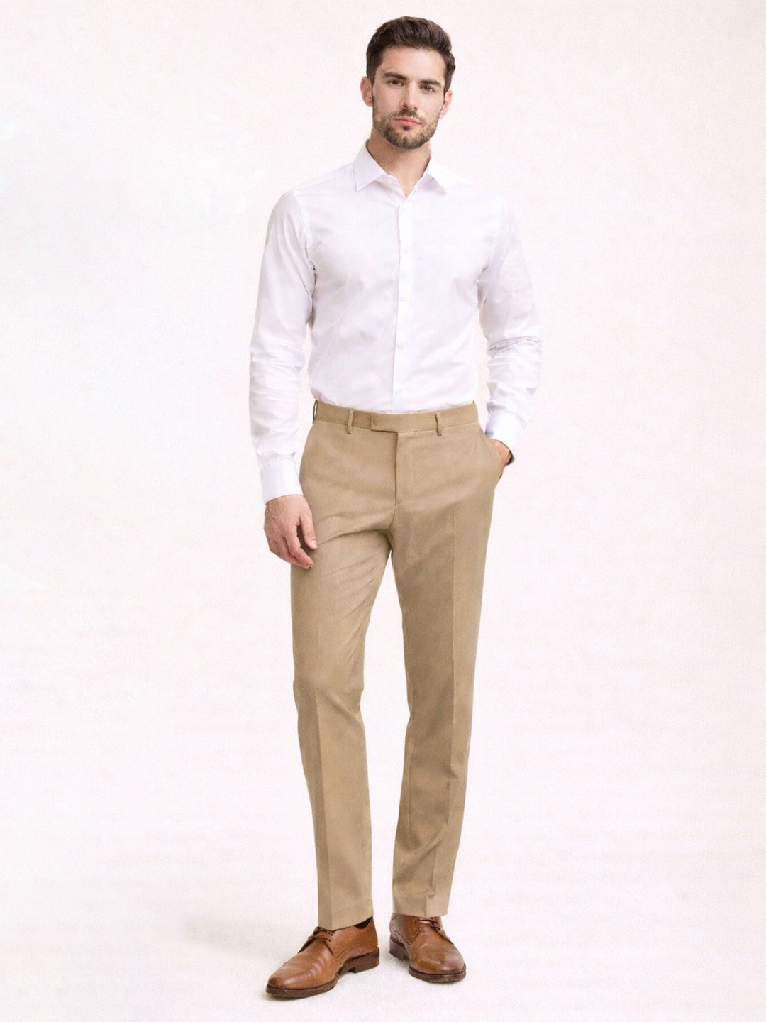 INVICTUS Men Comfort Wrinkle Free Trousers