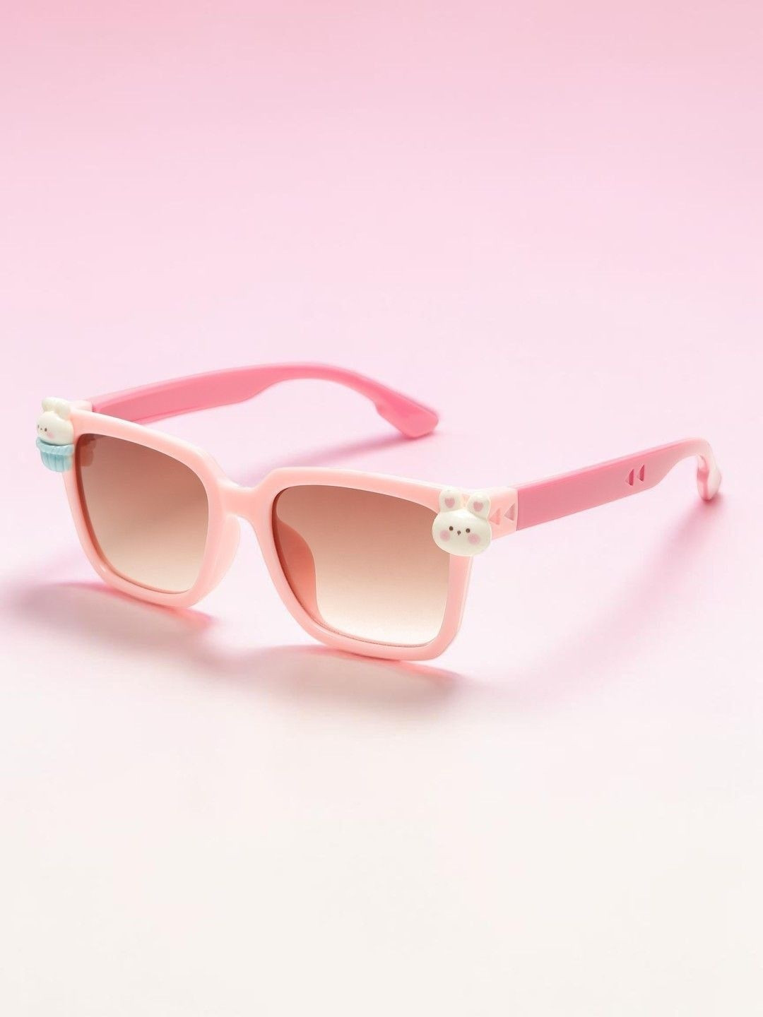 Stoln Girls Black Lens & Pink Square Sunglasses