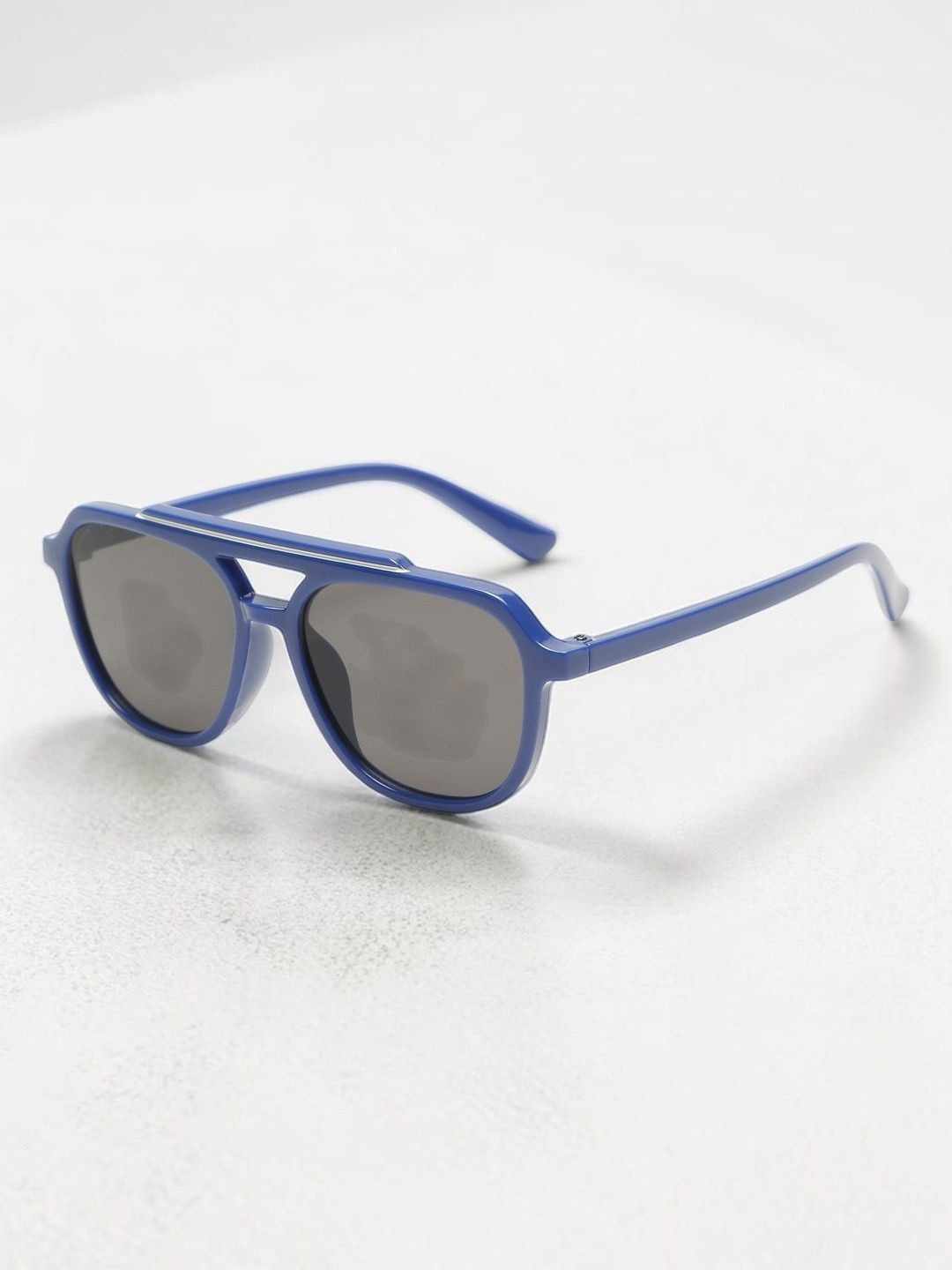 Stoln Unisex Kids Black UV Protected Lens & Blue Wayfarer Sunglasses