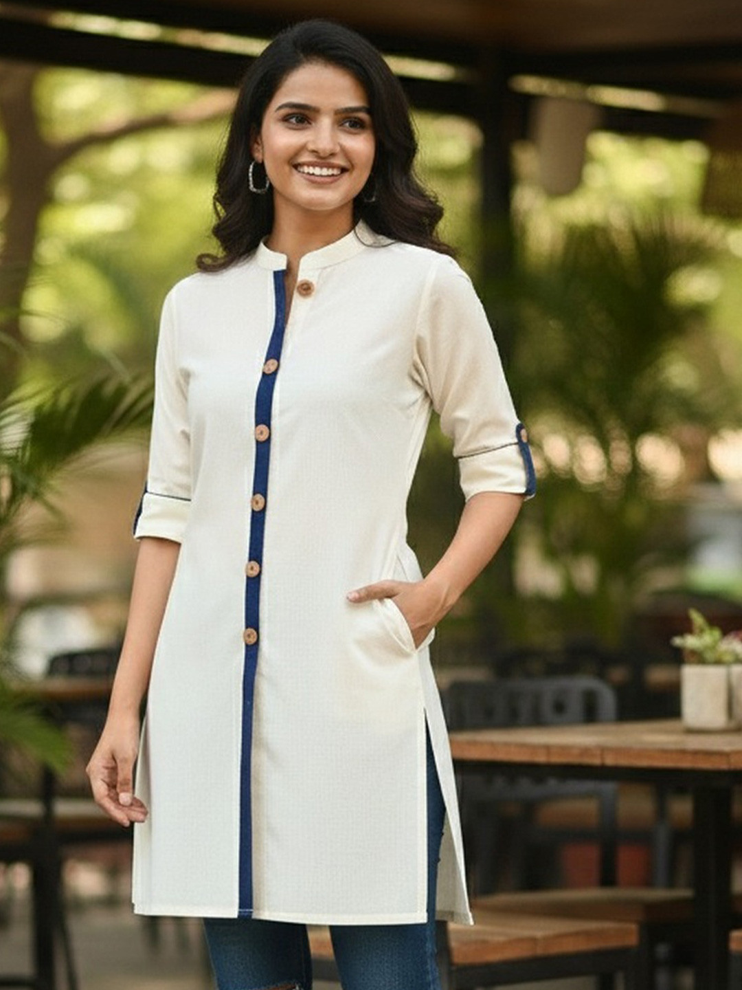 BEEGET FASHION Women Khadi Kurta