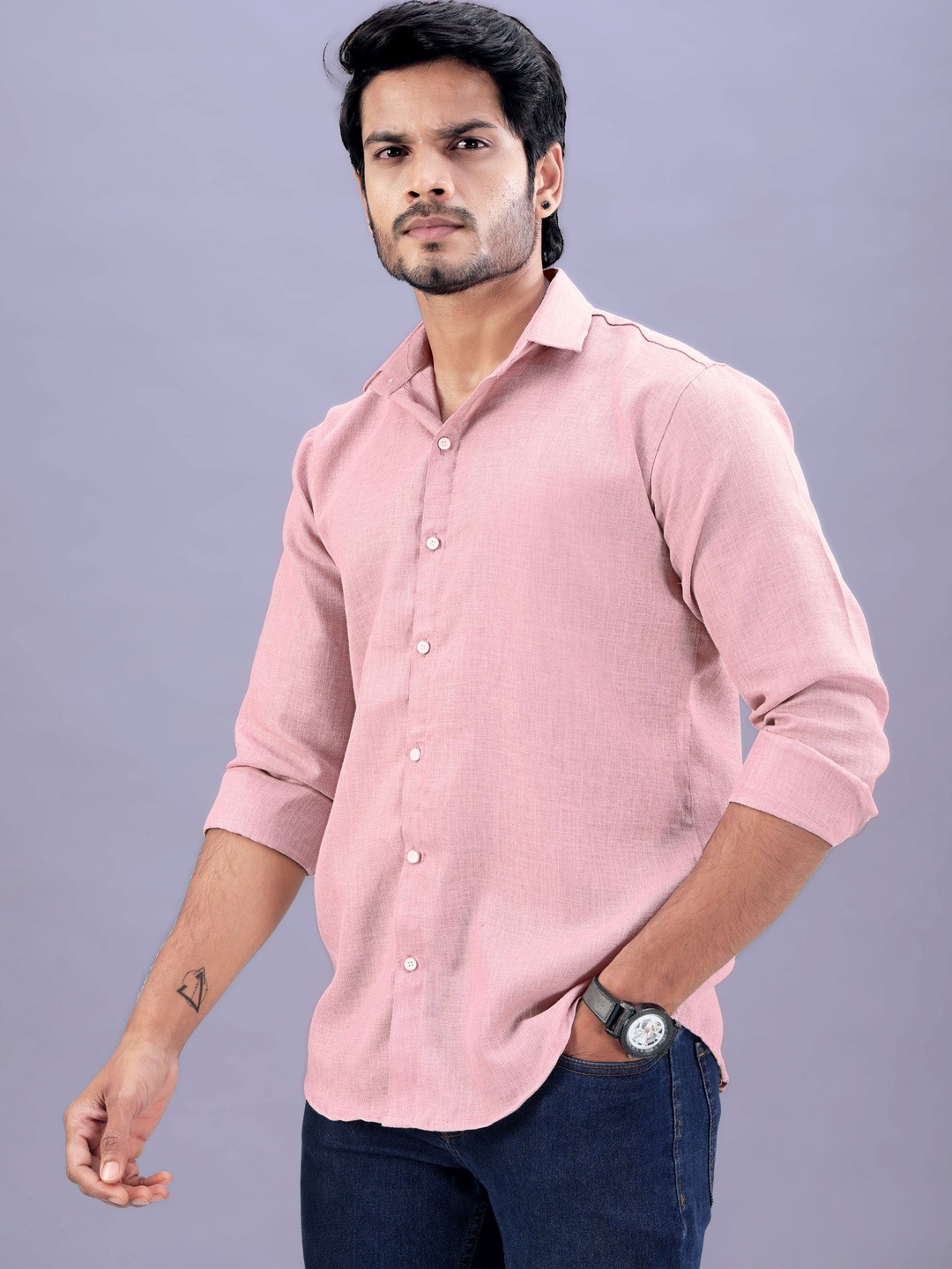 LUCUMA FASHION HUB Men Classic Casual Shirt