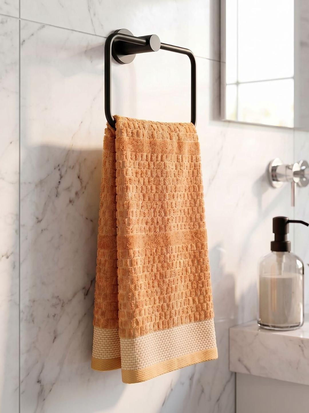LIBERTY TOWELS Yellow 1 Printed Cotton 350 GSM Bath Towel