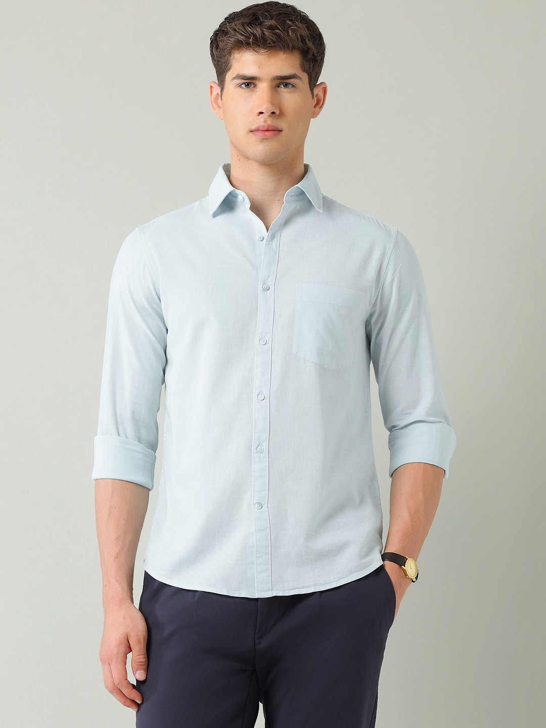 AD By Arvind Men Slim Fit Casual Shirt