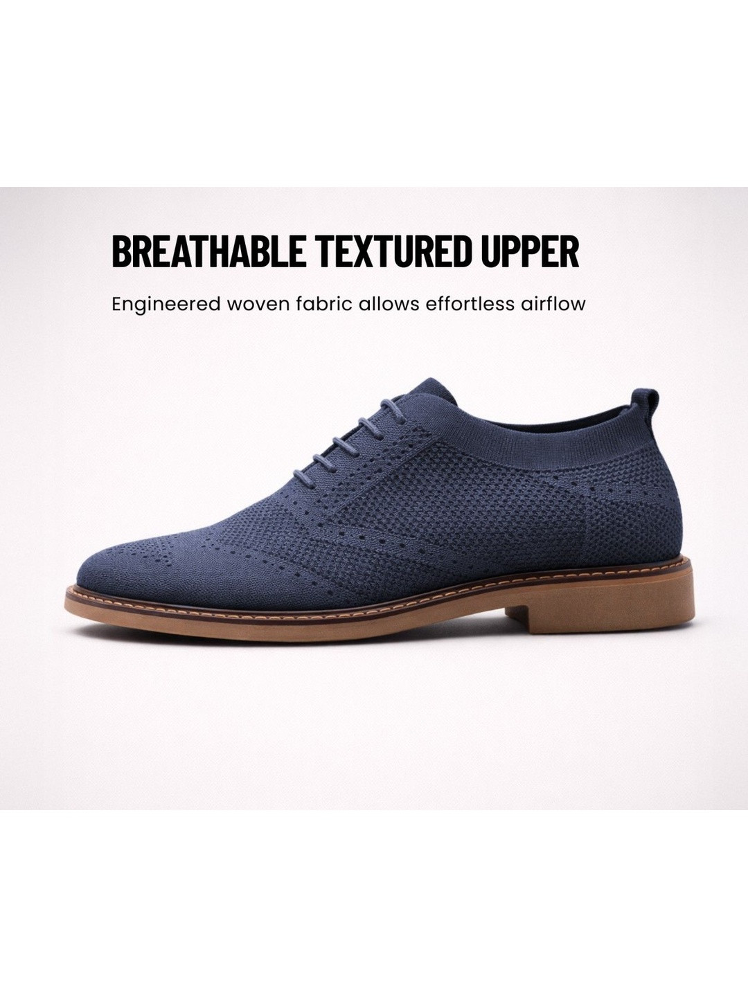 KRAASA Men Textured Derbys