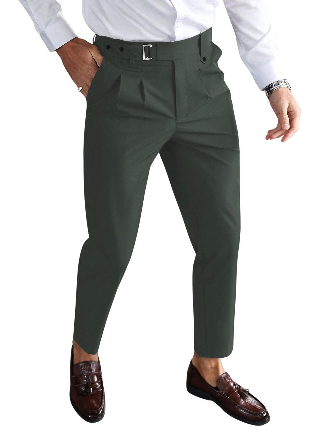 TAGDO FASHION Men Pleated Trousers