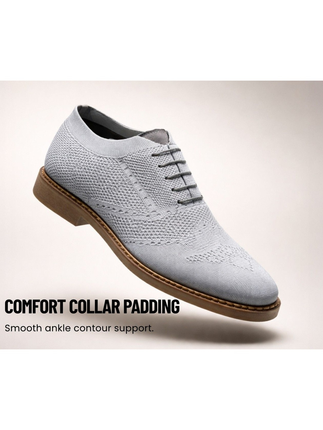 KRAASA Men Textured Derbys