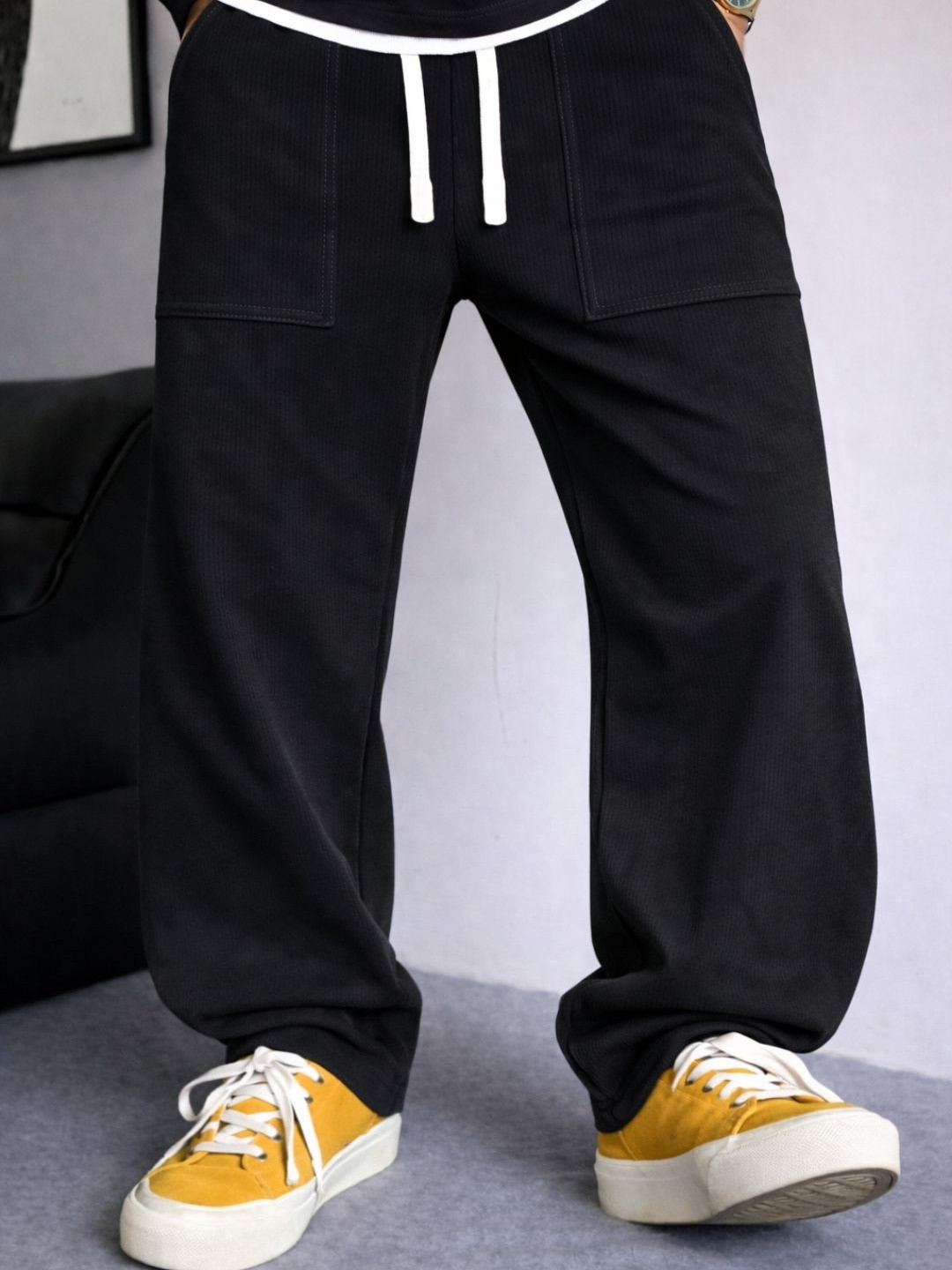 Povaxpo Men Baggy Track Pants