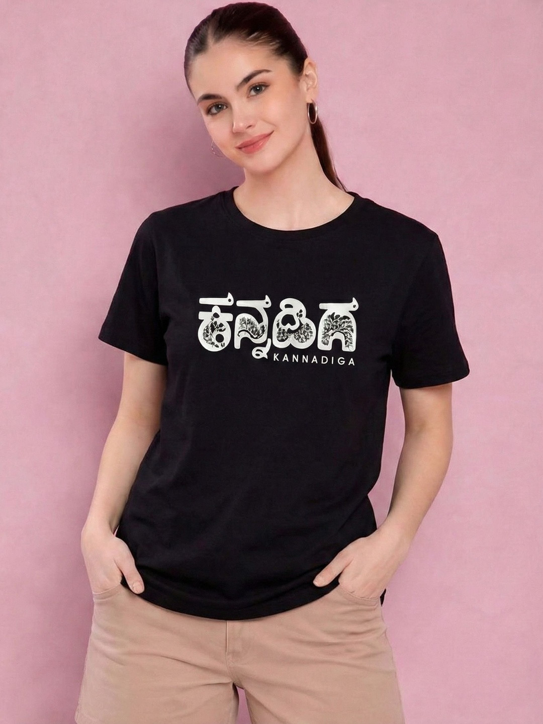 RHINO CULT Women Typography Printed T-shirt