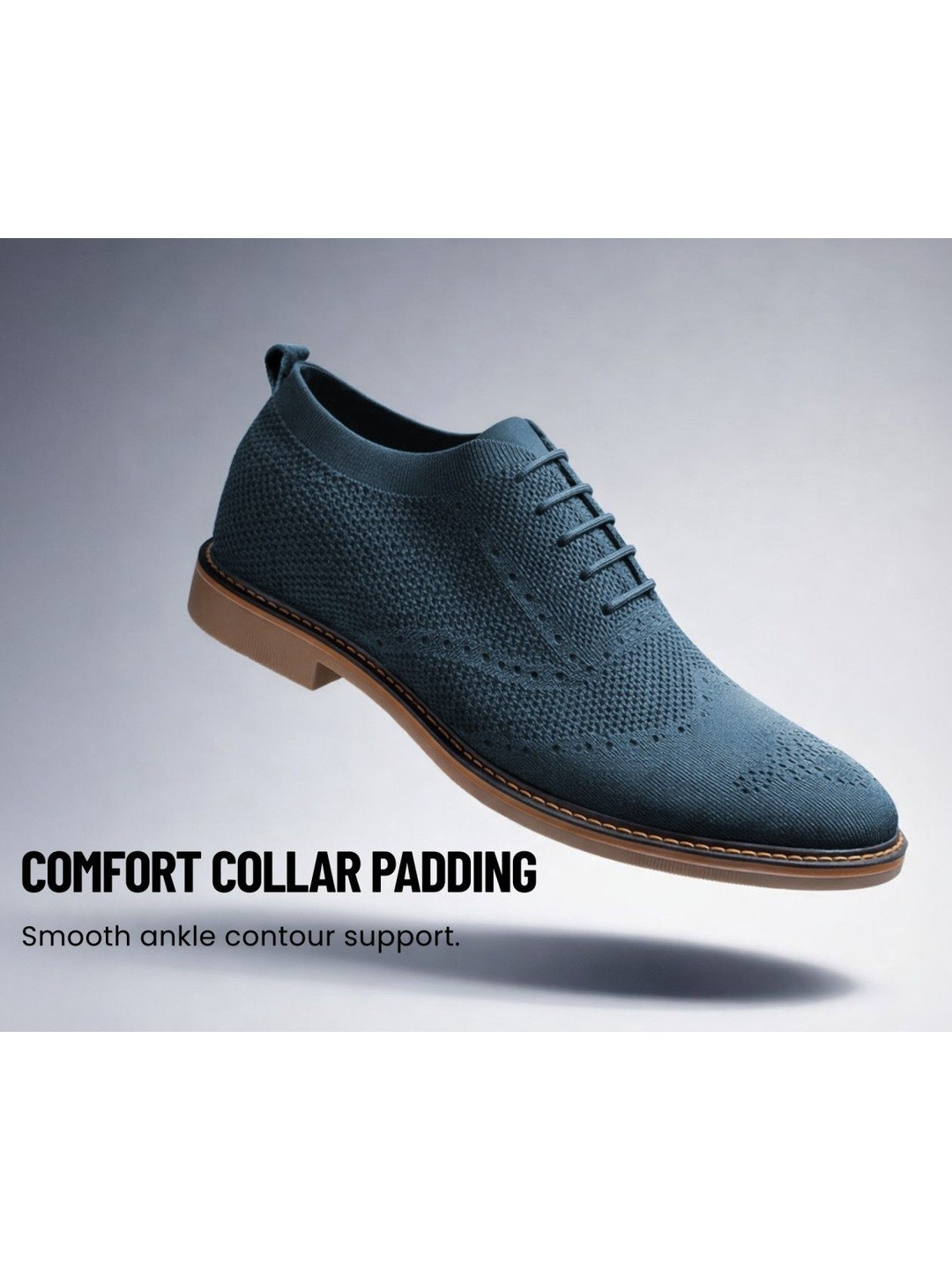 KRAASA Men Textured Derbys