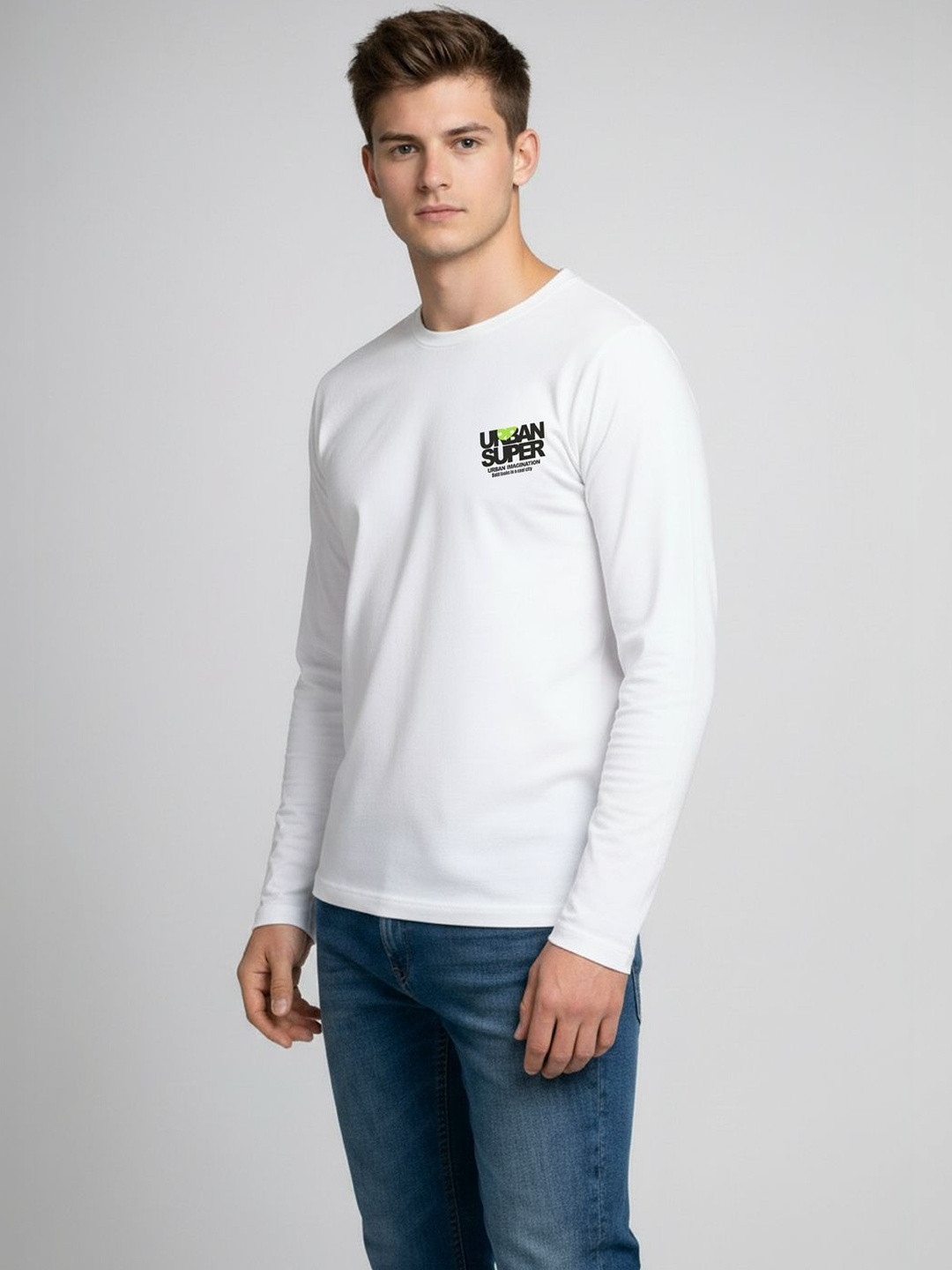 CRYPTIC Men Typography Printed Round Neck Long Sleeves T-shirt