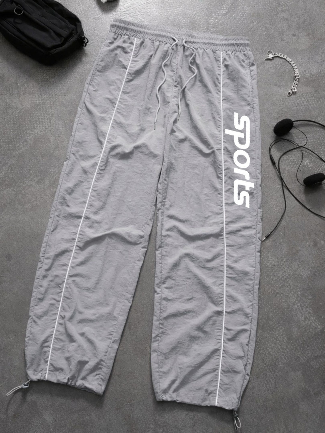 Deslizar Men Baggy Graphic Print Track Pants