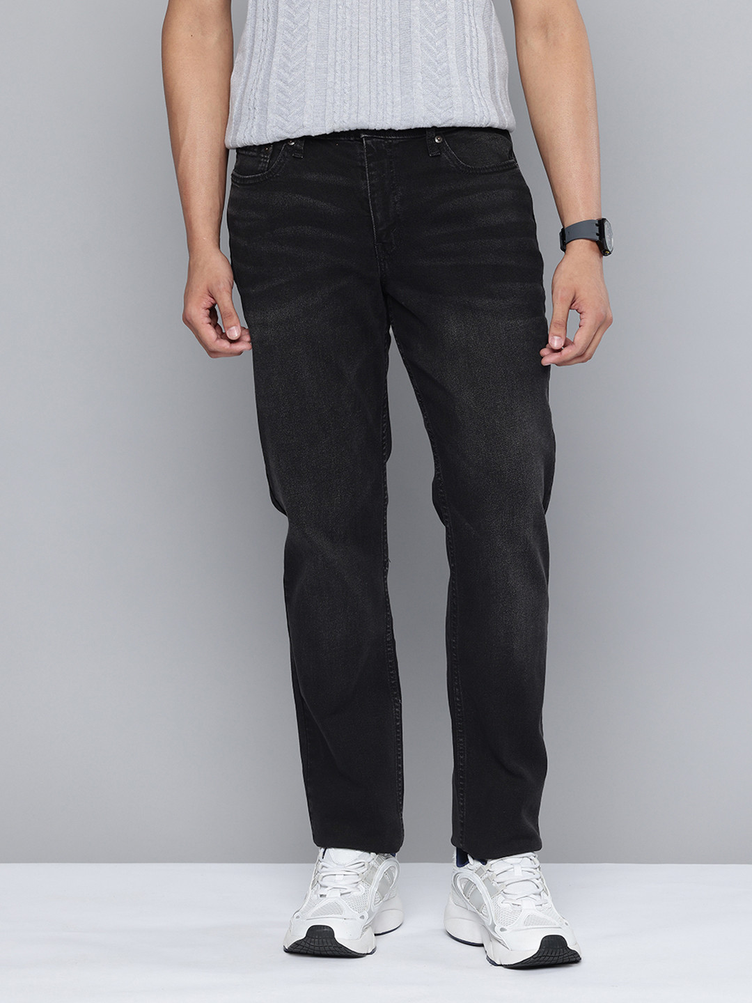 Levis Men 511 Slim Fit Mid-Rise Light Fade Stretchable Jeans
