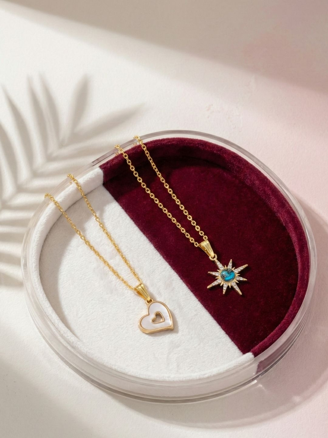 Lara Karen Pack Of 2 Gold-Plated Pendant