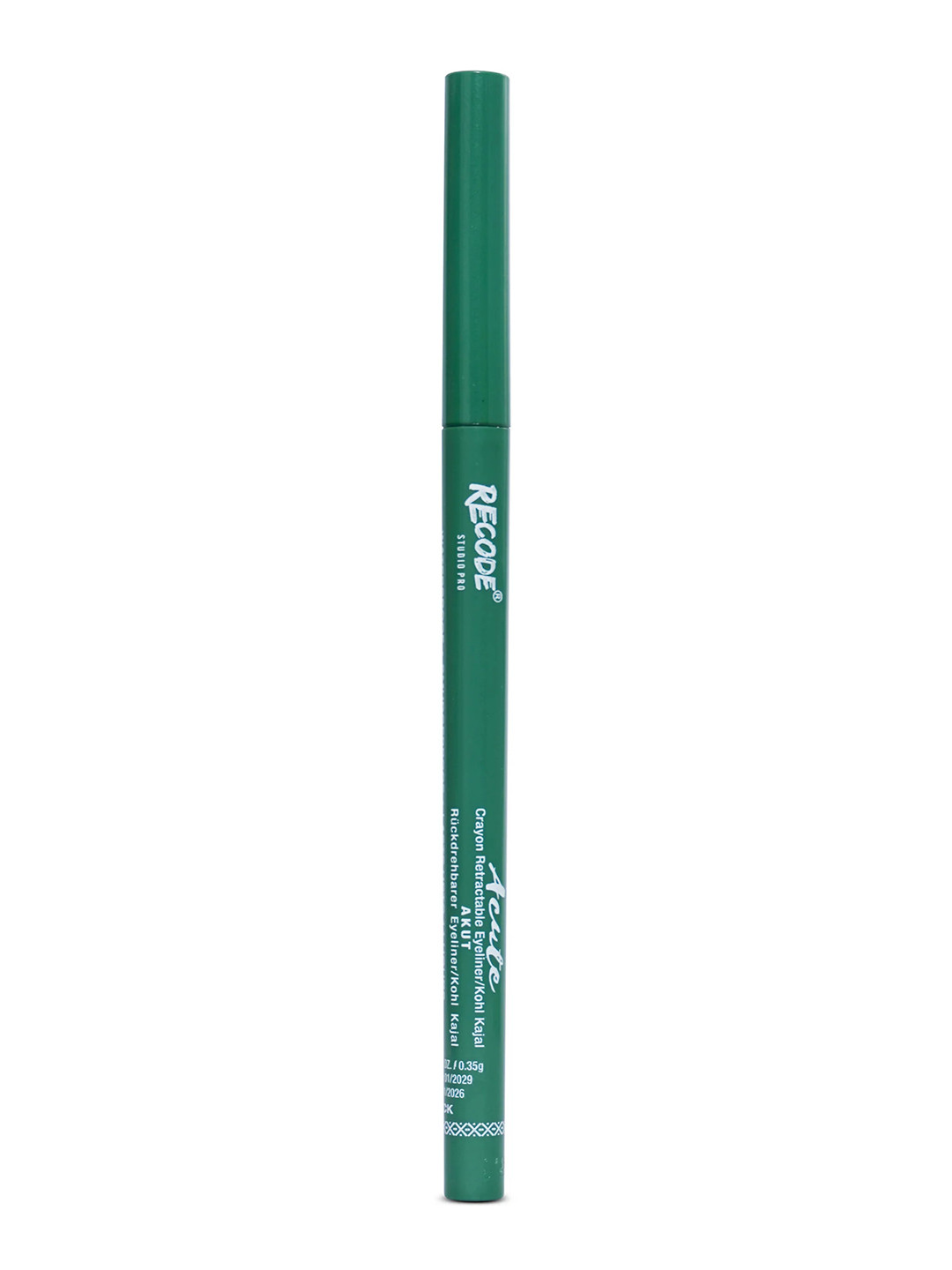 Recode Acute Smudge Proof & Waterproof Crayon Retractable Eyeliner 0.35 g - Black 01