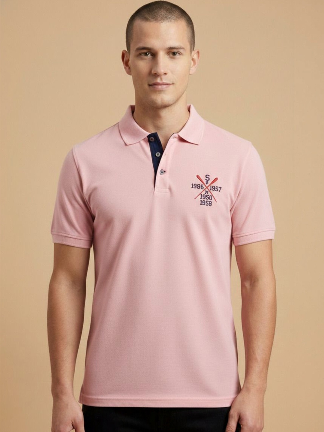 STARFOX Men's Chest Embrodery Polo Tshirts