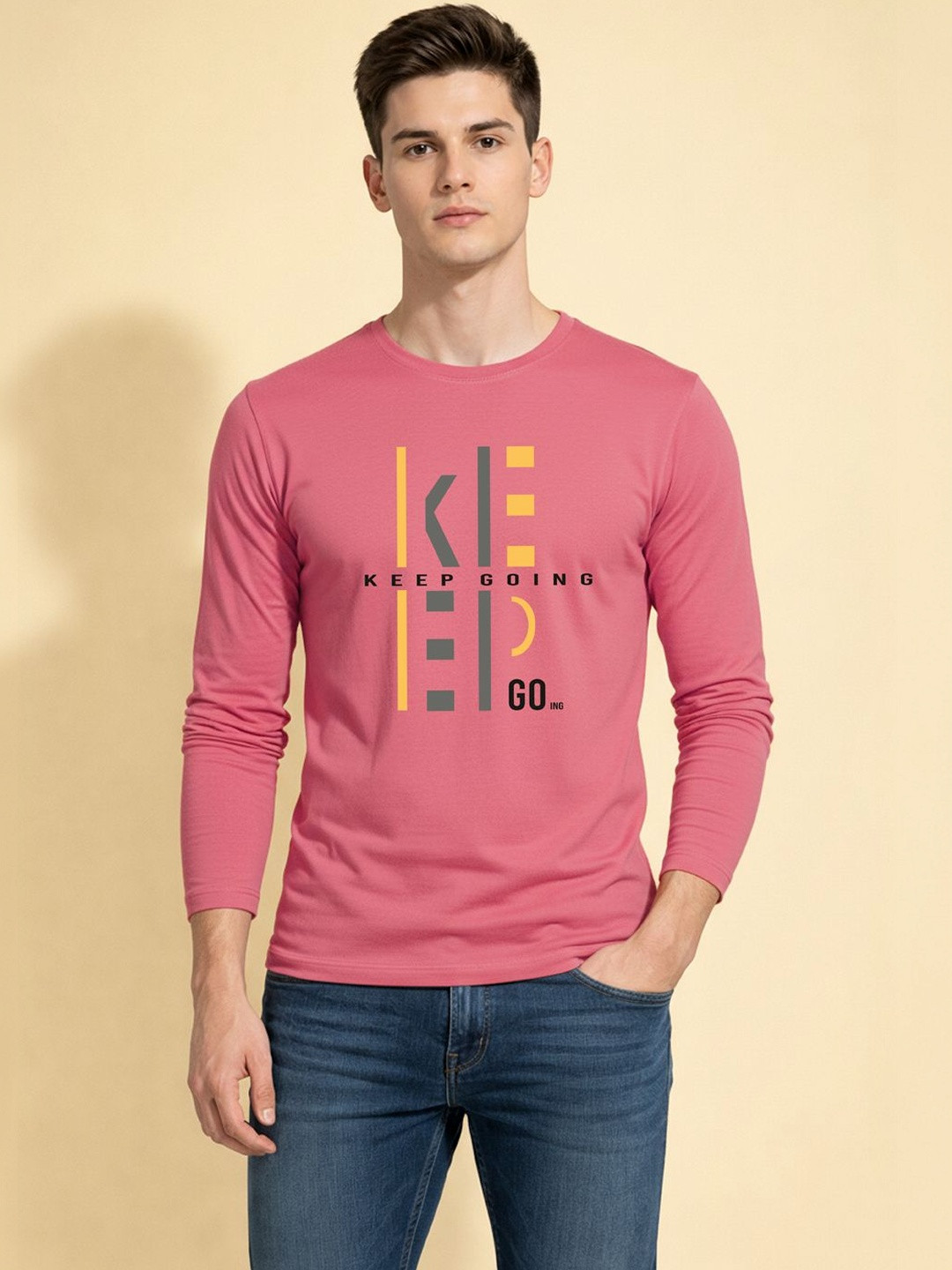 CRYPTIC Men Typography Printed T-shirt