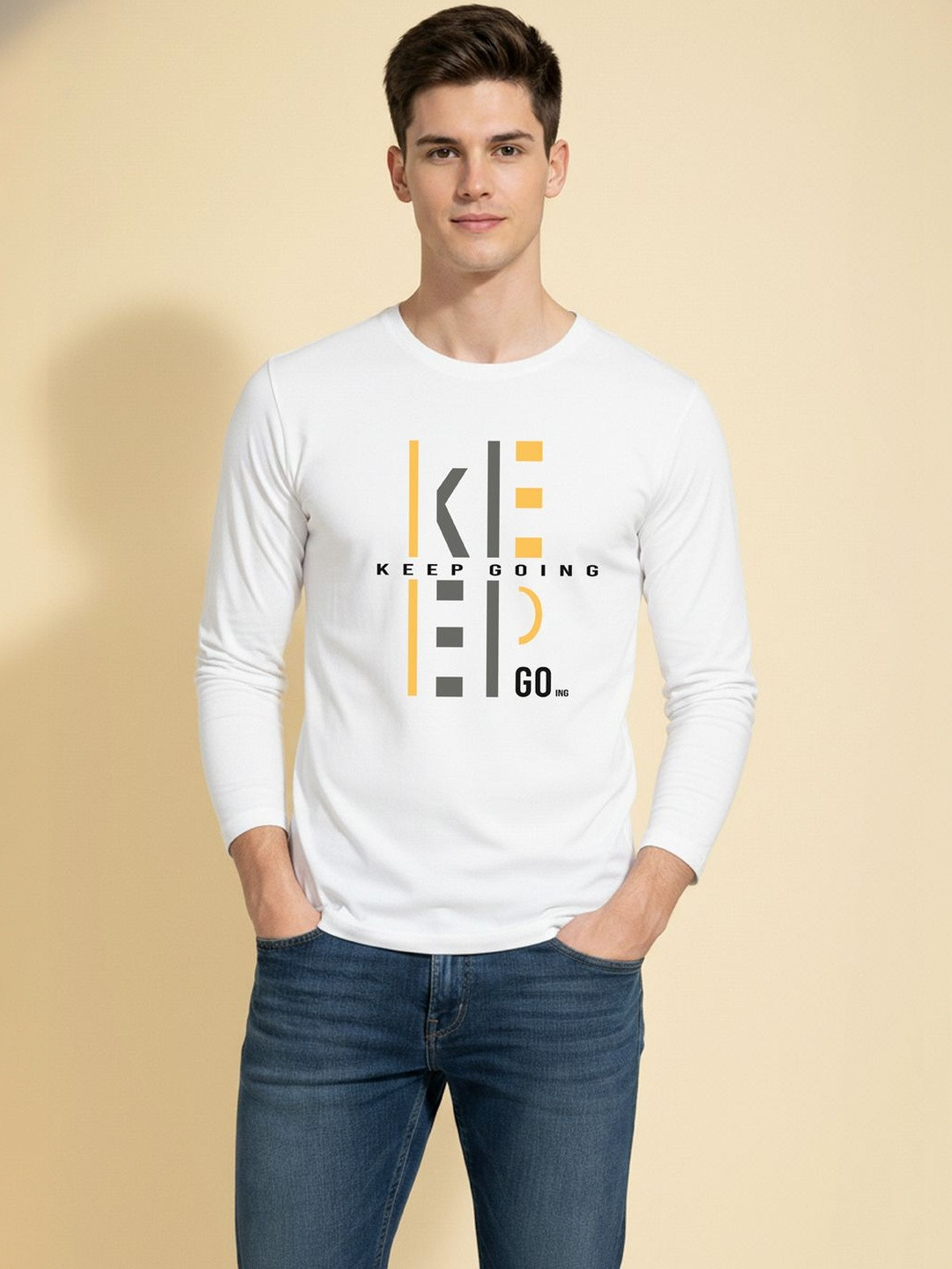 CRYPTIC Men Typography Printed T-shirt