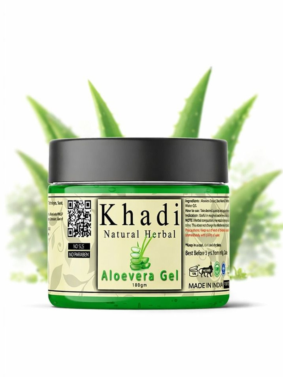 khadi natural herbal 100% Pure & Natural Aloe Vera Gel - 180 g