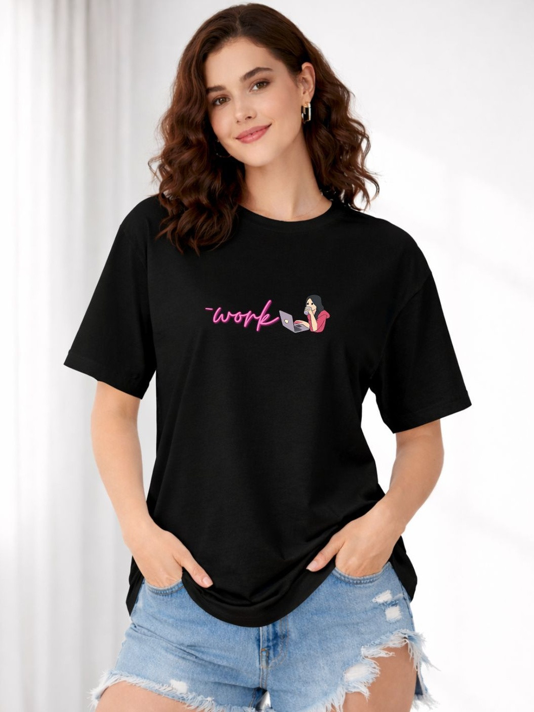 Slenor Women Printed T-shirt