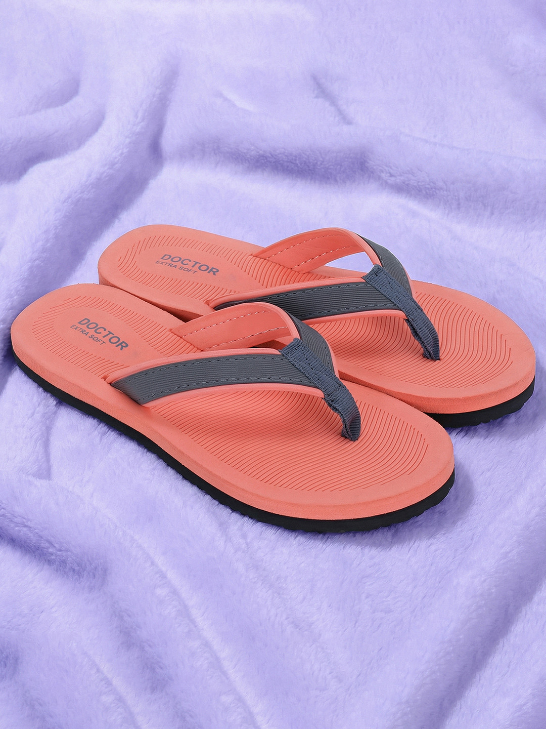DOCTOR EXTRA SOFT Women Bounce Back Technology Anti-Skid Lightweight Thong Flip-Flops