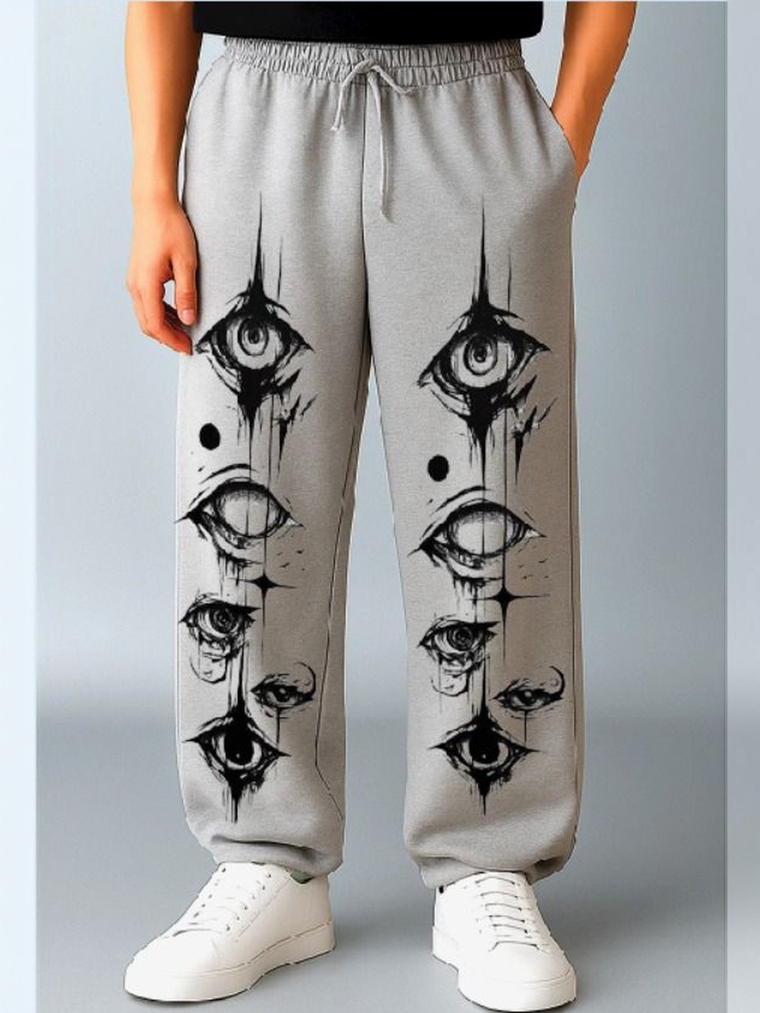 zentik Men Regular Fit Graphic Print Track Pants