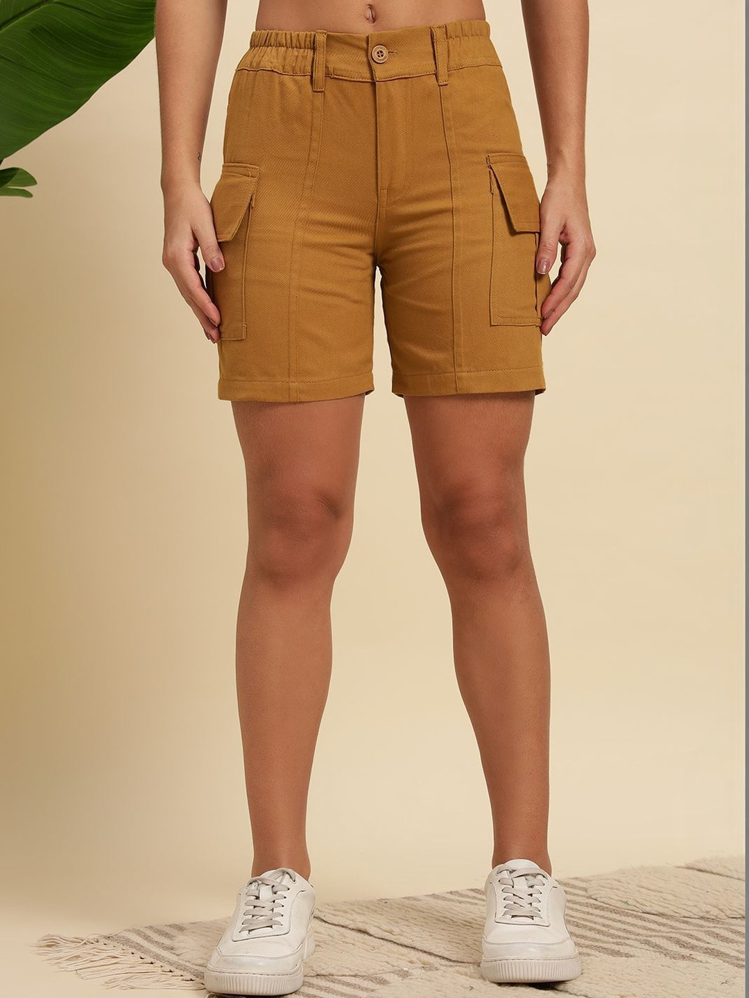 KASHIANXSTYLE Women Cotton Cargo Shorts