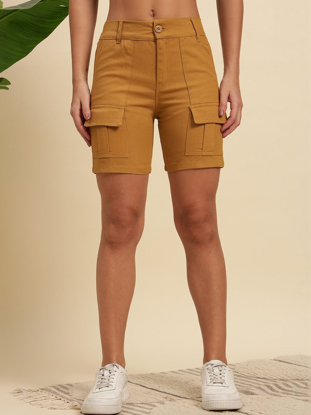 KASHIANXSTYLE Women Cotton Cargo Shorts