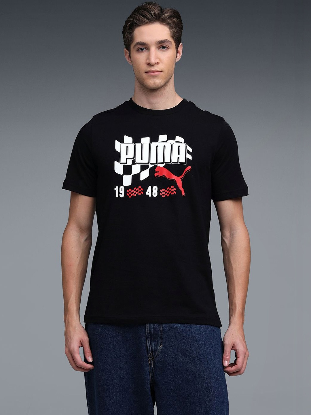 Puma Graphic Moto Flag Men's Crew Neck Tshirts